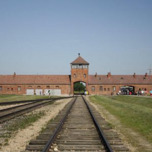 The infamous gates of Birkenau
