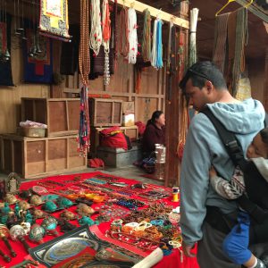 Checking out the local market, Bhutan