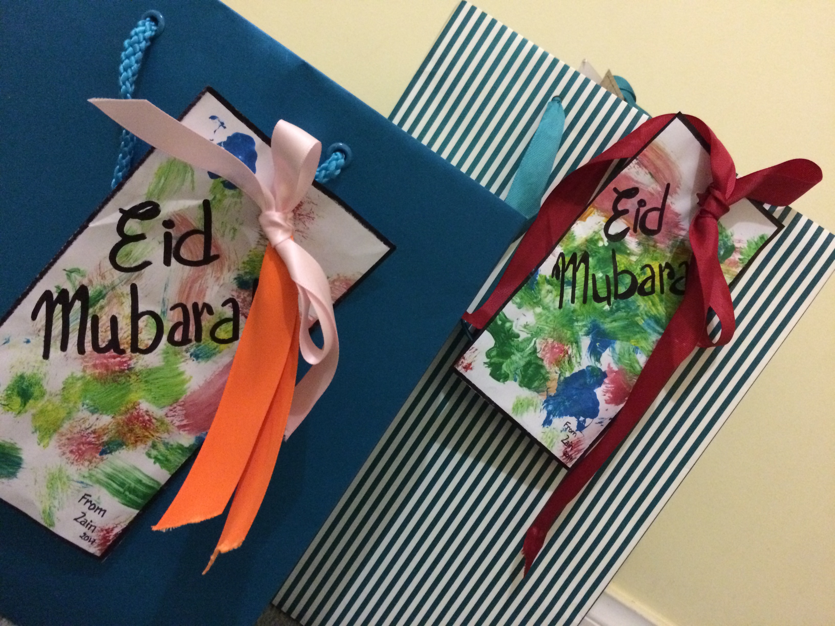 Eid gifts with handmade cards