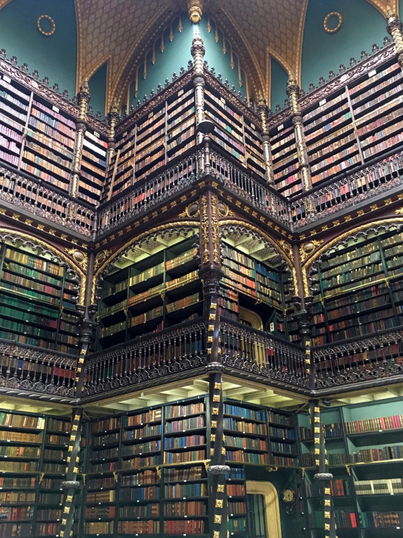 Inside the Royal Portugese Reading Room, Rio de Janeiro, Brazil
