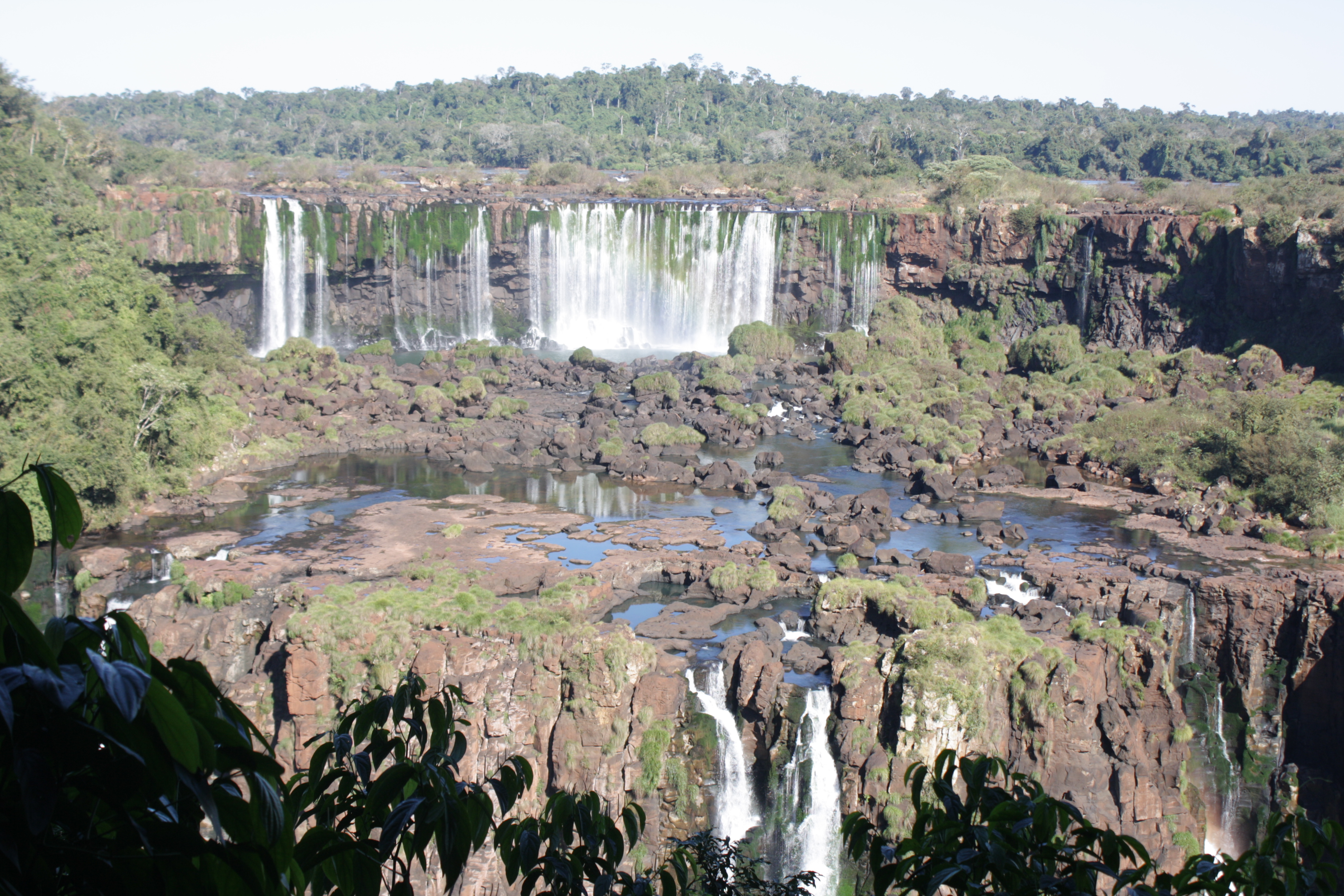 Panoramic view of the cataracts from the Brazilian side of the falls, Foz do Iguacu, Brazil