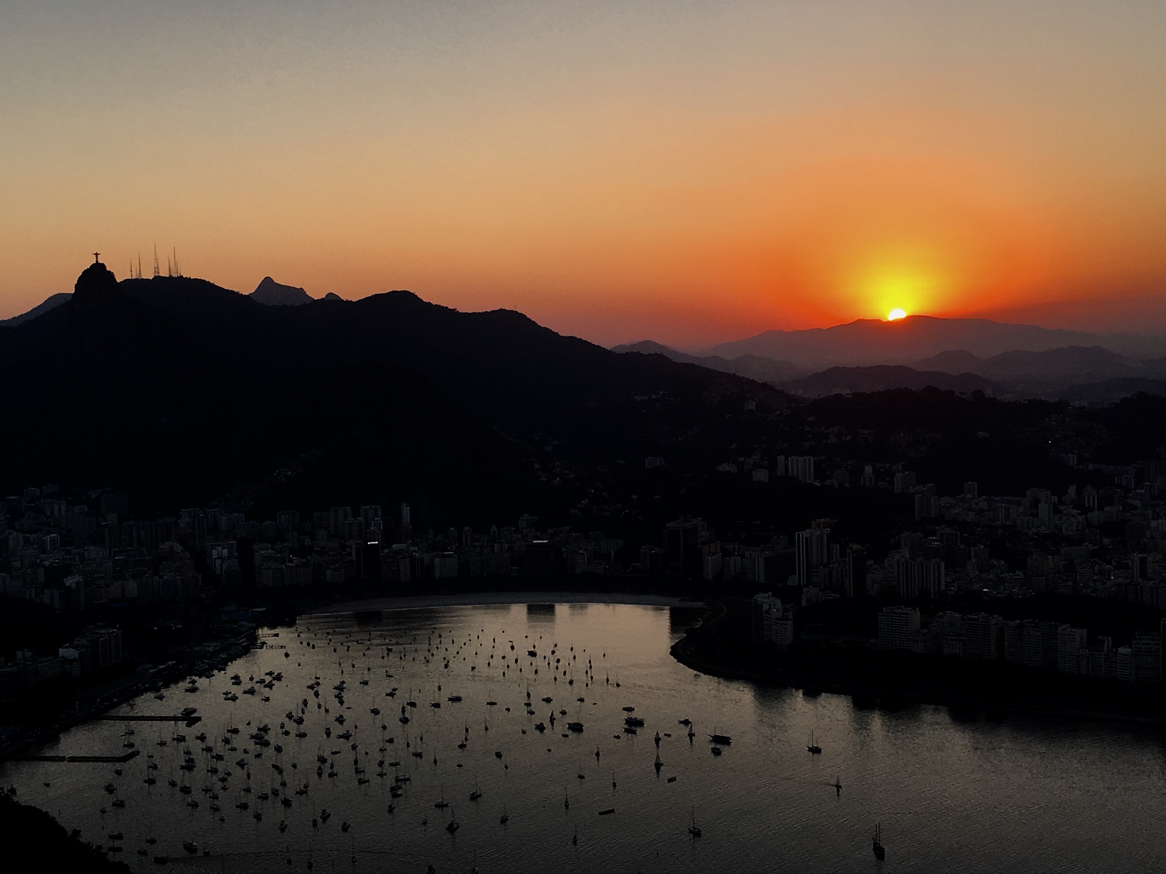 Stunning sunsets from Sugar Loaf mountain, Rio de Janeiro, Brazil
