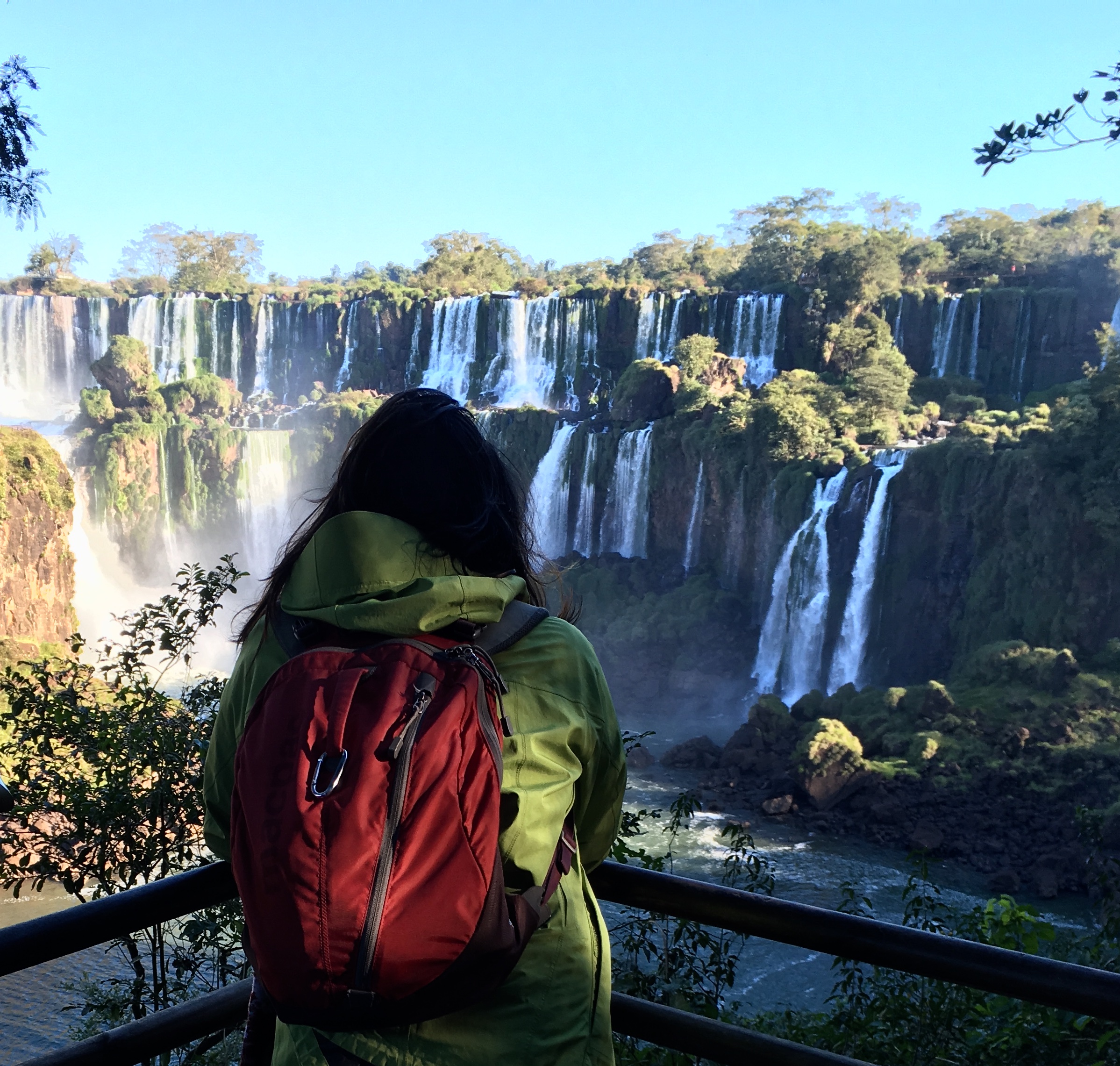 Taking in the majesty of the Iguazu Falls